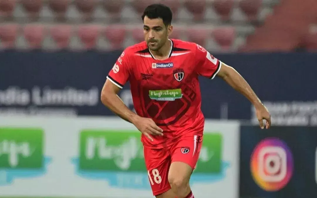 NorthEast United FC - Andy in action