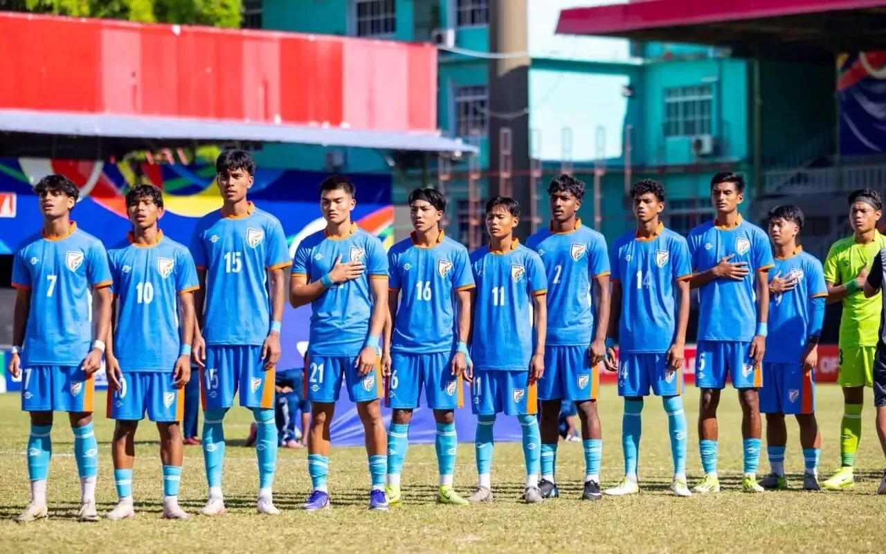India U20 team in the SAFF U20 Championship