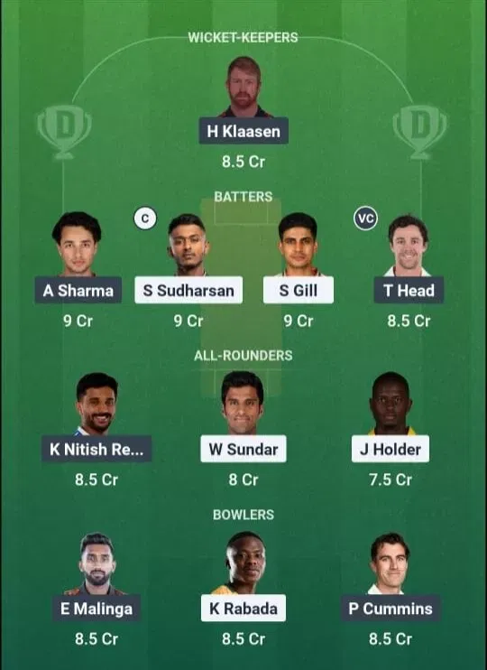 GT vs SRH Dream11 Prediction, Dream11 Playing XI, Today Match 56, IPL 2026