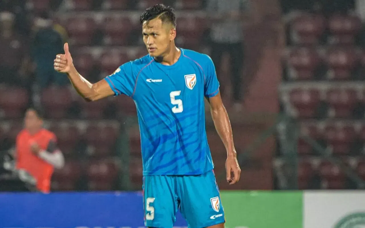 Jeaksin Singh in action for the Indian NT team