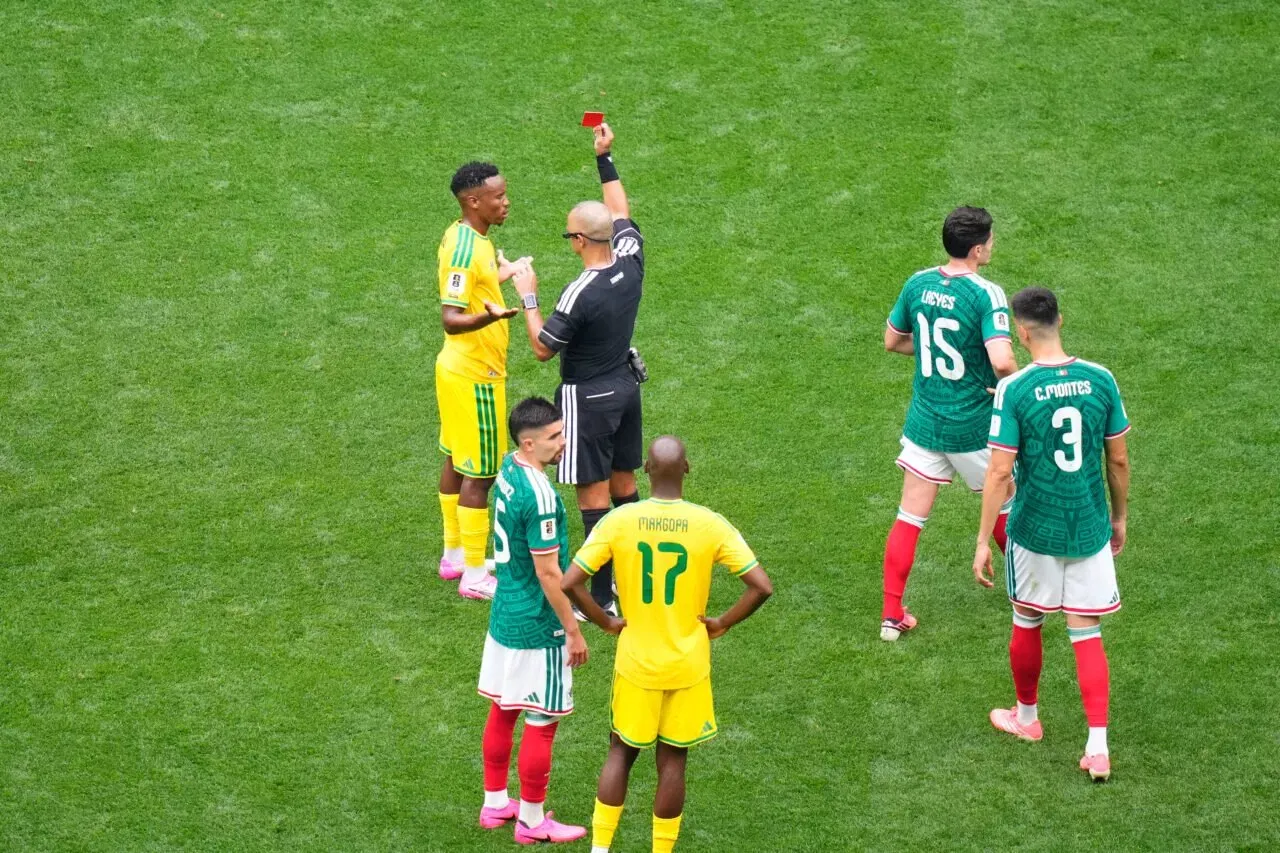 List of all players who received Red Card in Mexico vs South Africa FIFA World Cup 2026 match