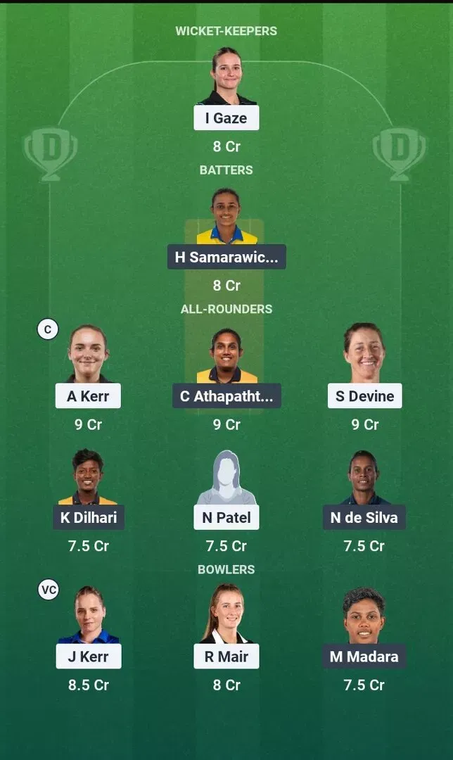 NZ-W vs SL-W Dream11 Prediction, Dream11 Playing XI, Today Match 7th, ICC Women’s T20 World Cup 2026