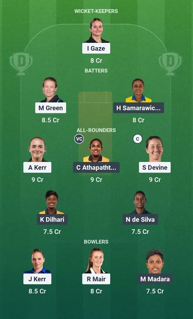 חיזוי NZ-W נגד SL-W Dream11, Dream11 Playing XI, משחק 7 היום, גביע העולם T20 לנשים 2026