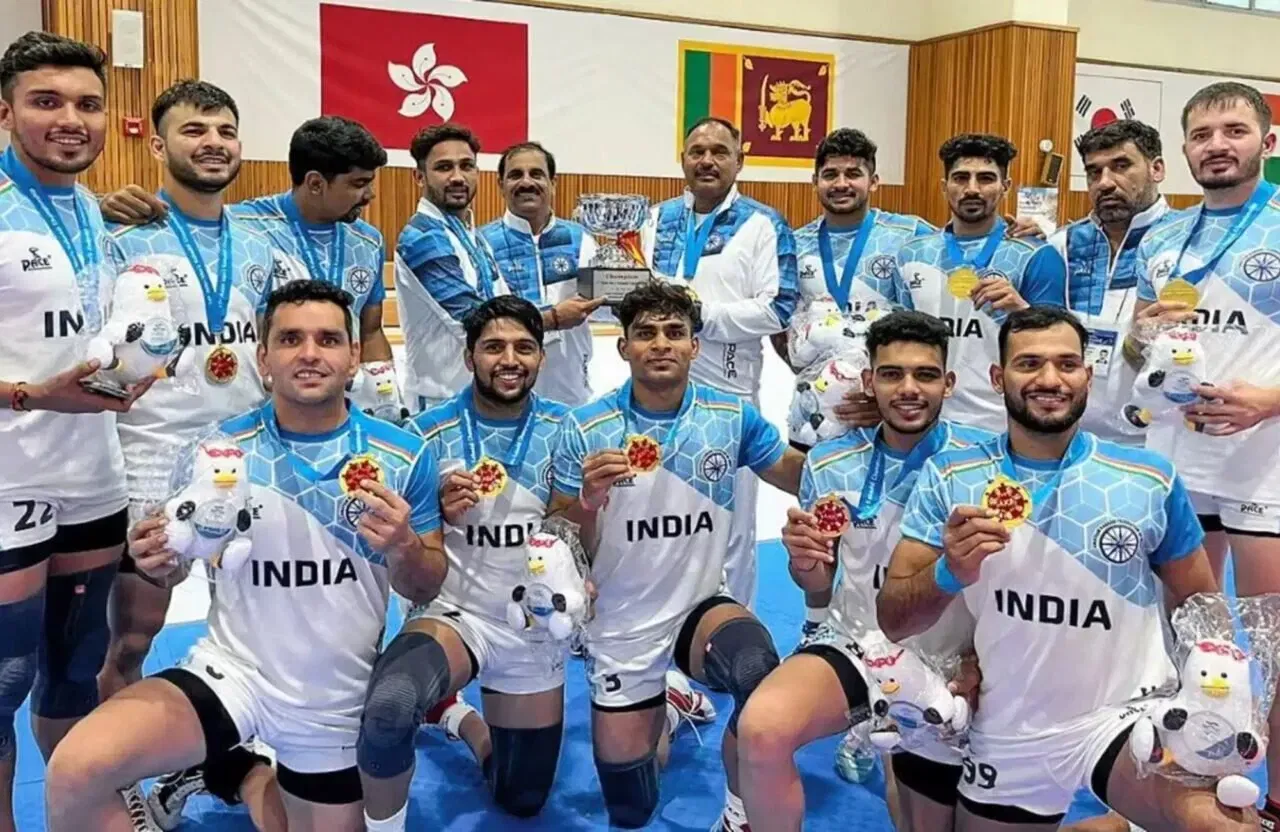 How many gold medals have India won in Kabaddi events at Asian Games?