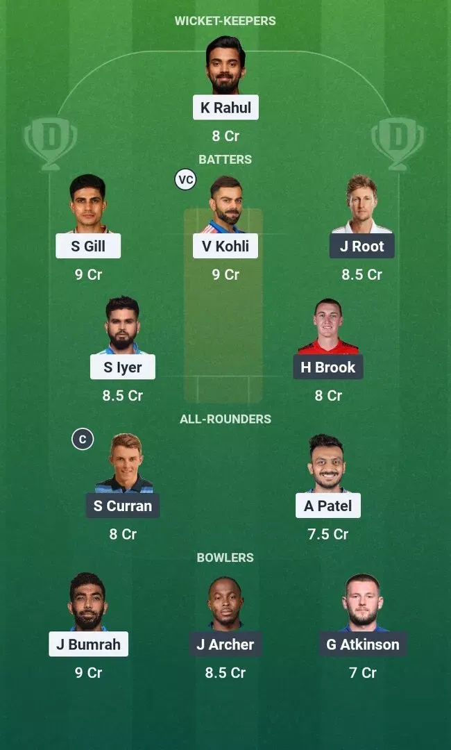 ENG vs IND Dream11 Prediction, Dream11 Playing XI, Today Match 3rd, England vs India ODI series 2026