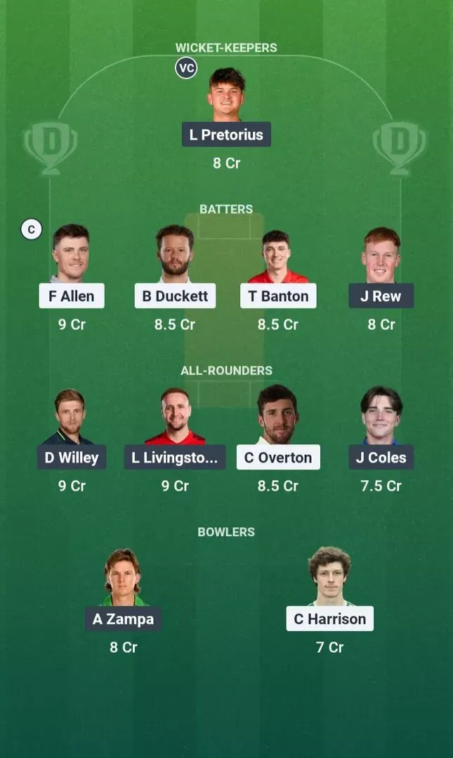 TRT vs LNS Dream11 Prediction, Dream11 Playing XI, Today Match 8, The Hundred Men’s 2026