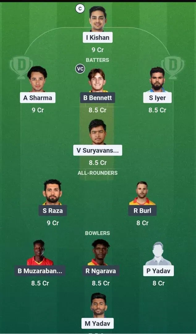 ZIM vs IND Dream11 Prediction, Dream11 Playing XI, Today Match 3rd, Zimbabwe vs India T20I series 2026