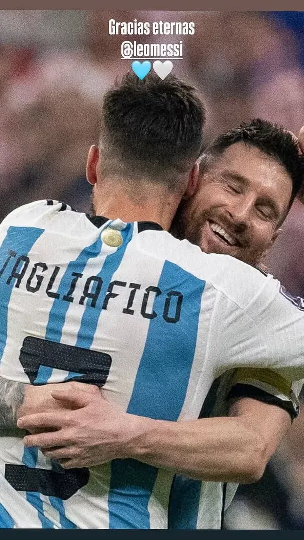 Nicolas Tagliafico Lionel Messi international retirement