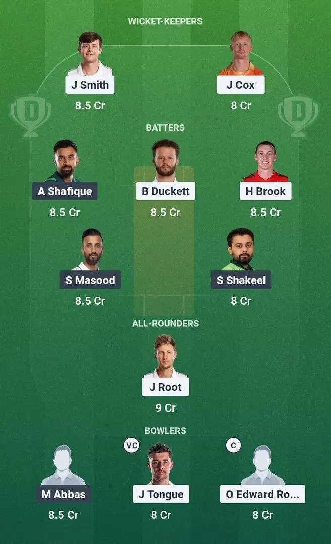ENG vs PAK Dream11 Prediction, Dream11 Playing XI, Today Match 3rd, England vs Pakistan Test Series 2026