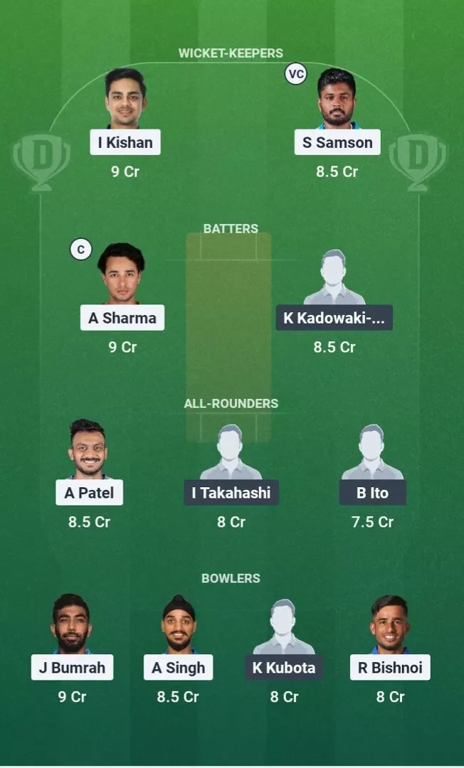 JPN vs IND Dream11 Prediction, Dream11 Playing XI, Today One-off T20I, Japan vs India T20I Series 2026