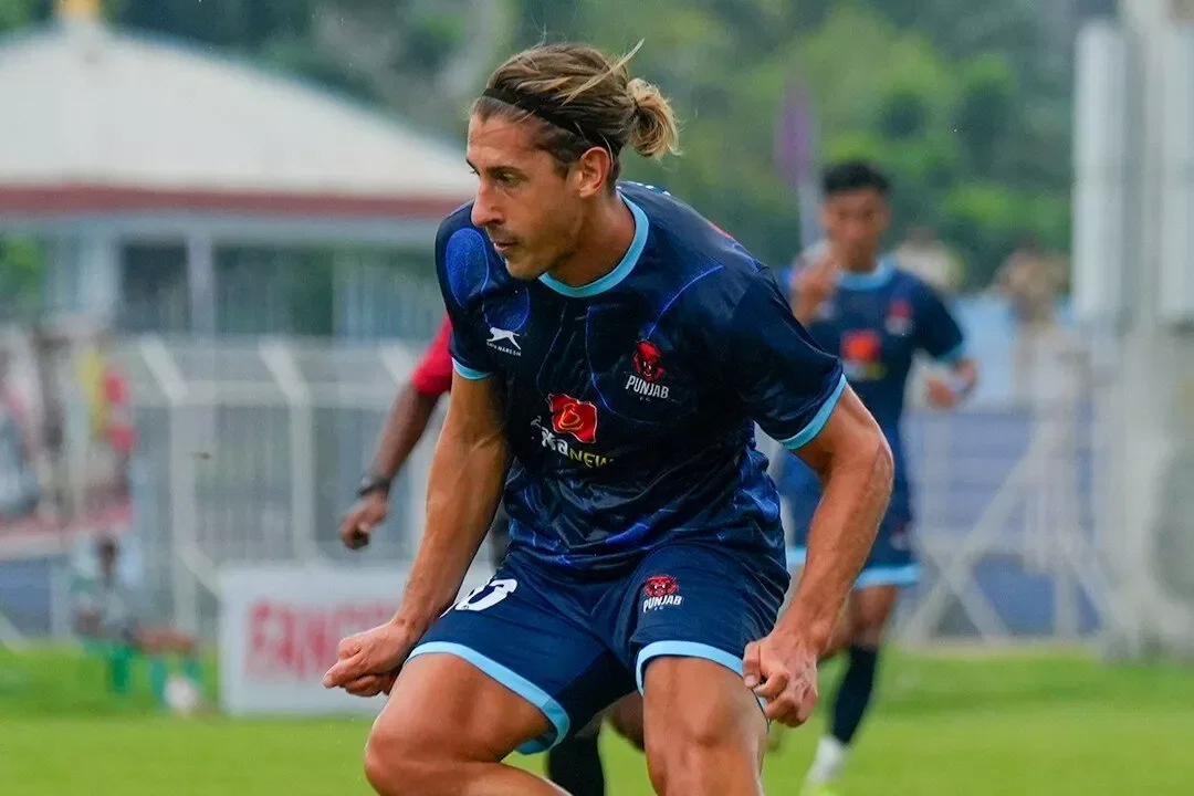 Alfred Plannas in action for Punjab FC in IFA Shield 2026